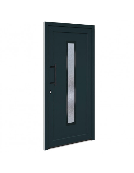 Porta Ingresso Antracite 98x200 cm in PVC