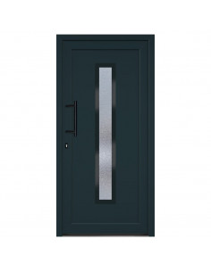 Porta Ingresso Antracite 98x200 cm in PVC 2