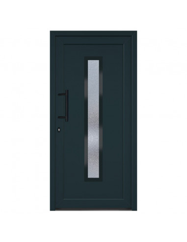 Porta Ingresso Antracite 98x200 cm in PVC