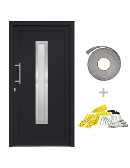 Porta di Ingresso Antracite 98x208 cm