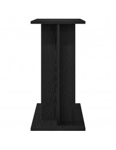 Supporto Acquario 60x30x60 cm Legno Multistrato Rovere Nero