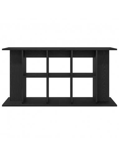 Supporto Acquario 120x40x60 cm Legno Multistrato Rovere Nero
