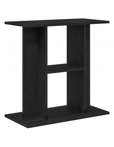 Supporto Acquario 60x30x60 cm Legno Multistrato Rovere Nero