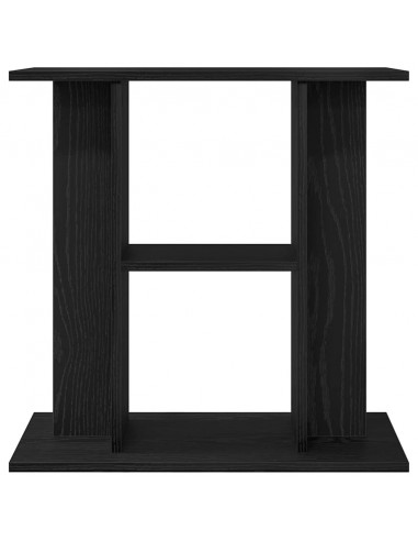 Supporto Acquario 60x30x60 cm Legno Multistrato Rovere Nero