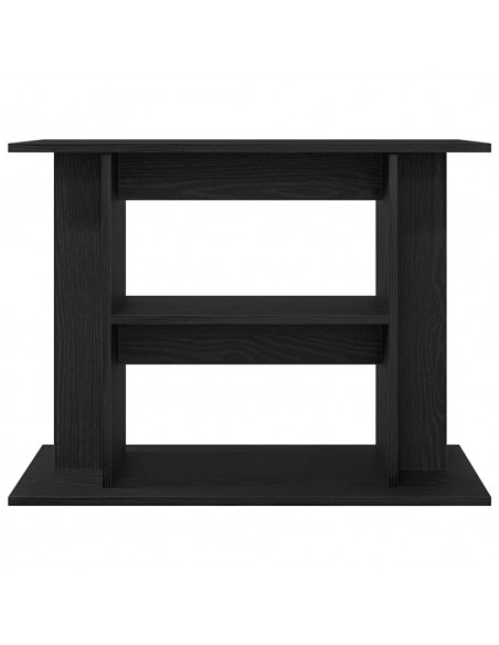 Supporto Acquario 80x35x60 cm Legno Multistrato Rovere Nero