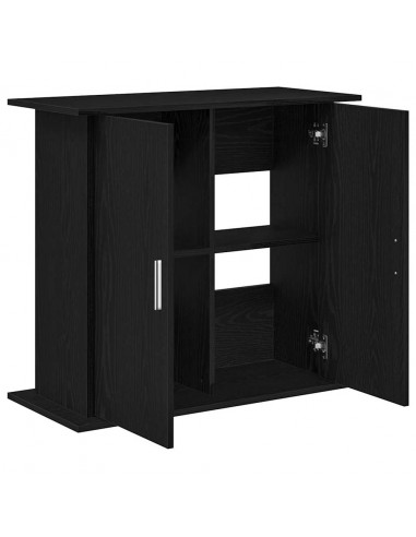 Supporto per Acquario 81x36x73 cm Legno Multistrato Rovere Nero