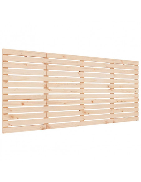 Testiera da Parete 156x3x91,5 cm in Legno Massello di Pino