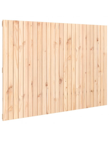 Testiera da Parete 159,5x3x110 cm in Legno Massello di Pino