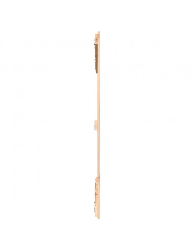 Testiera da Parete 159,5x3x110 cm in Legno Massello di Pino