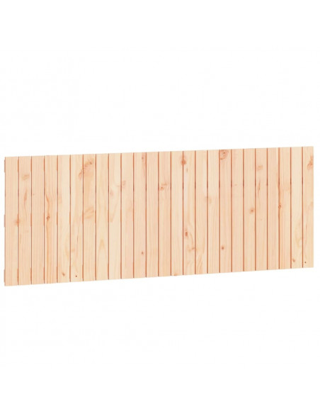 Testiera da Parete 159,5x3x60 cm in Legno Massello di Pino