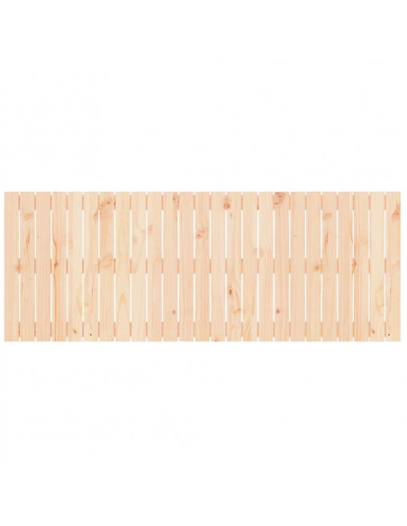 Testiera da Parete 159,5x3x60 cm in Legno Massello di Pino