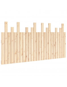 Testiera da Parete 159,5x3x80 cm in Legno Massello di Pino 2