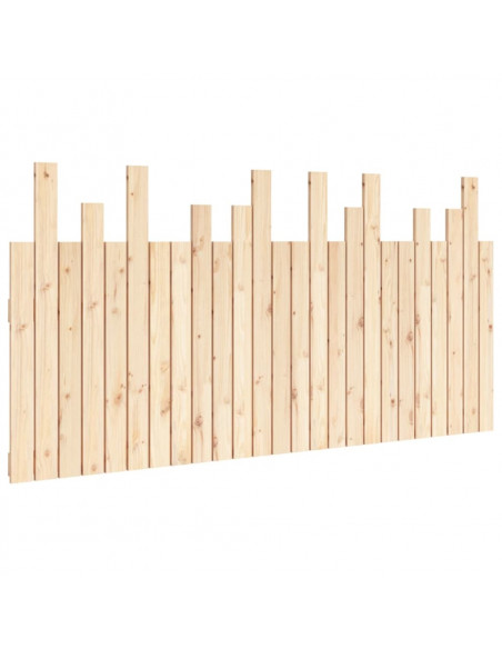 Testiera da Parete 159,5x3x80 cm in Legno Massello di Pino