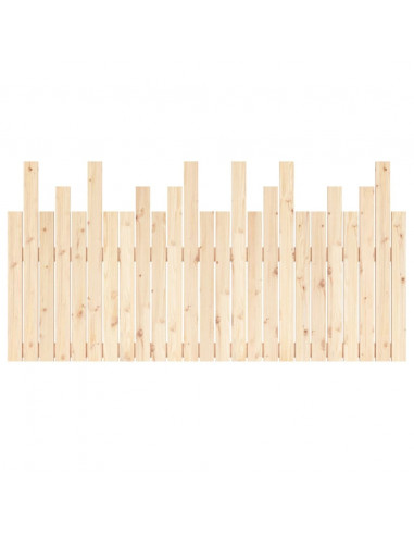 Testiera da Parete 159,5x3x80 cm in Legno Massello di Pino