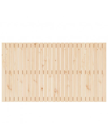 Testiera da Parete 159,5x3x90 cm in Legno Massello di Pino