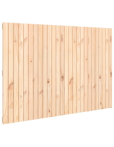 Testiera da Parete 166x3x110 cm in Legno Massello di Pino