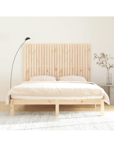 Testiera da Parete 166x3x110 cm in Legno Massello di Pino