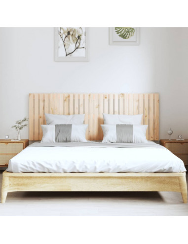 Testiera da Parete 166x3x60 cm in Legno Massello di Pino