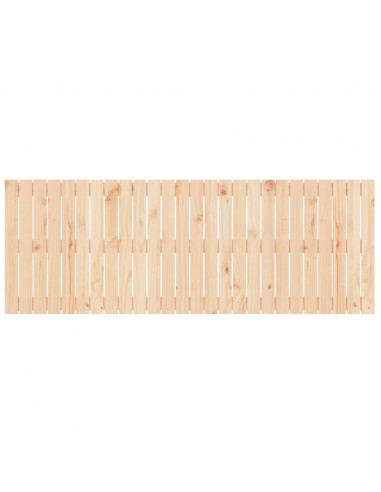 Testiera da Parete 166x3x60 cm in Legno Massello di Pino