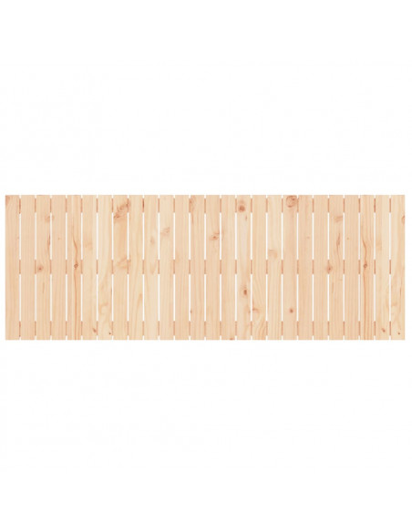 Testiera da Parete 166x3x60 cm in Legno Massello di Pino