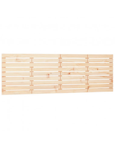 Testiera da Parete 166x3x63 cm in Legno Massello di Pino