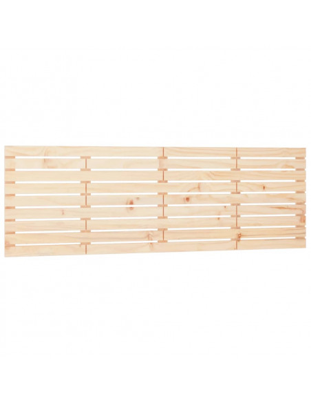 Testiera da Parete 166x3x63 cm in Legno Massello di Pino