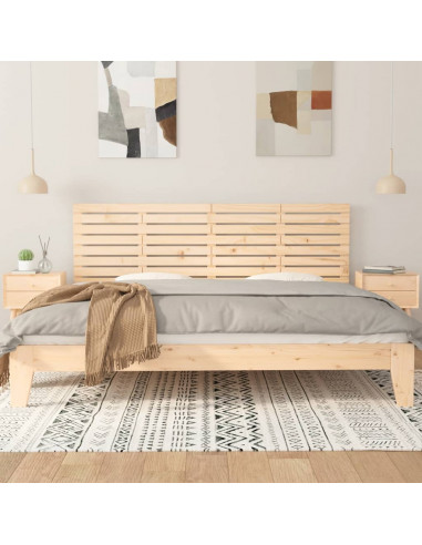 Testiera da Parete 166x3x63 cm in Legno Massello di Pino