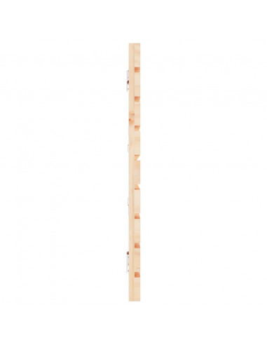 Testiera da Parete 166x3x63 cm in Legno Massello di Pino