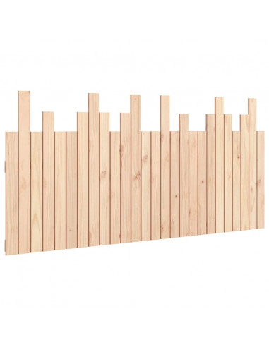 Testiera da Parete 166x3x80 cm in Legno Massello di Pino