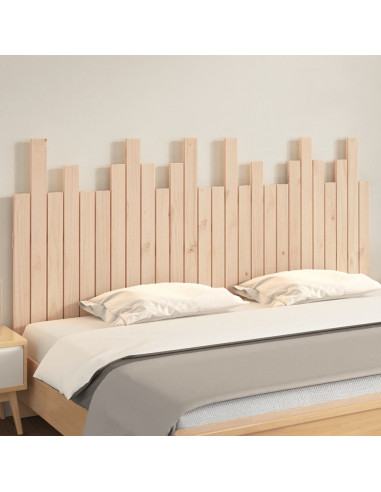 Testiera da Parete 166x3x80 cm in Legno Massello di Pino