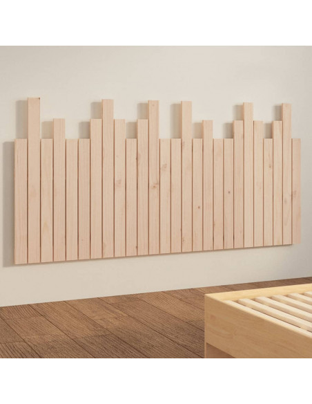 Testiera da Parete 166x3x80 cm in Legno Massello di Pino