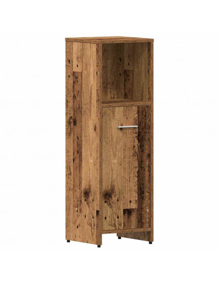 Set Mobili da Bagno 4 pz Legno Antico in Legno Multistrato