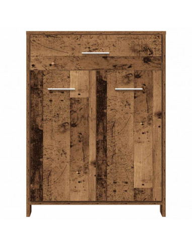 Set Mobili da Bagno 4 pz Legno Antico in Legno Multistrato