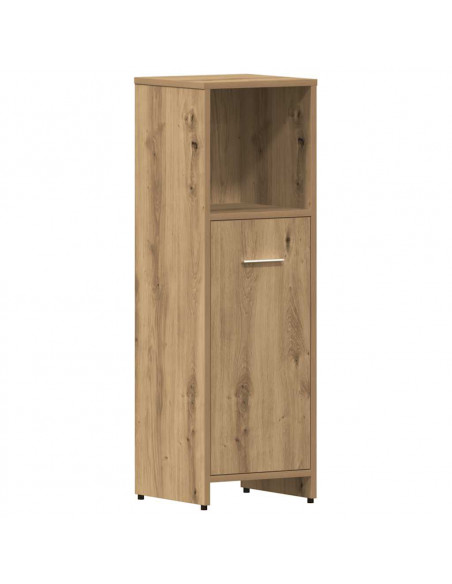 Set Mobili da Bagno 4 pz Rovere Artigianale Legno Multistrato