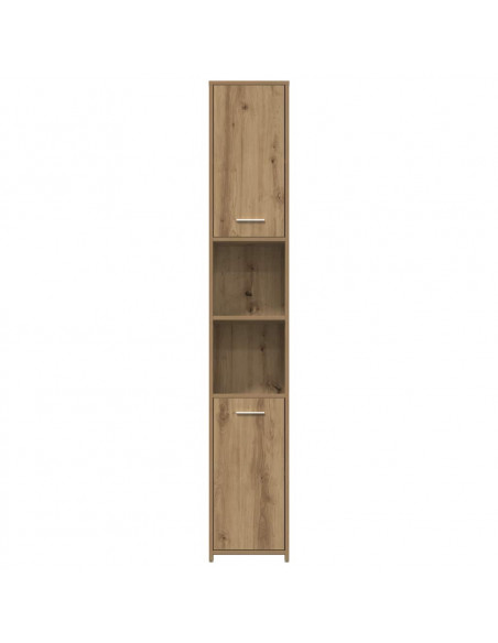 Set Mobili da Bagno 4 pz Rovere Artigianale Legno Multistrato