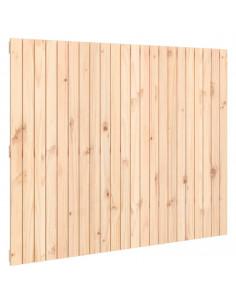 Testiera da Parete 140x3x110 cm in Legno Massello di Pino 2