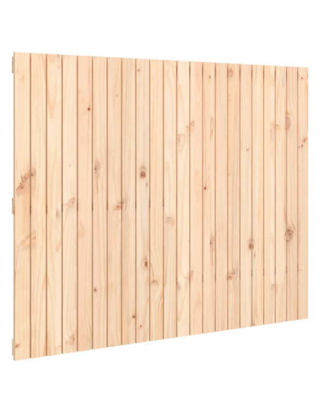 Testiera da Parete 140x3x110 cm in Legno Massello di Pino