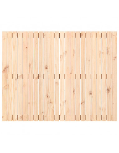 Testiera da Parete 140x3x110 cm in Legno Massello di Pino