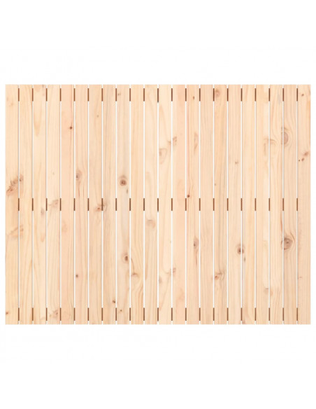 Testiera da Parete 140x3x110 cm in Legno Massello di Pino