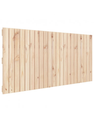 Testiera da Parete 140x3x60 cm in Legno Massello di Pino