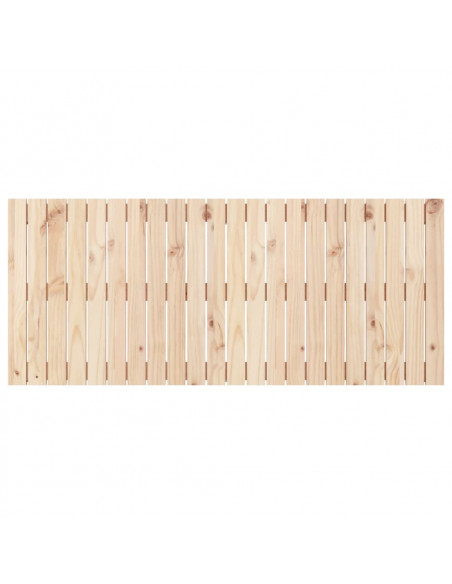 Testiera da Parete 140x3x60 cm in Legno Massello di Pino