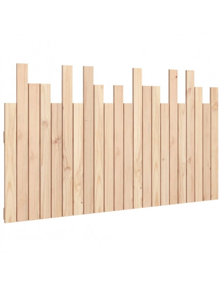 Testiera da Parete 140x3x80 cm in Legno Massello di Pino