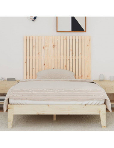 Testiera da Parete 140x3x90 cm in Legno Massello di Pino