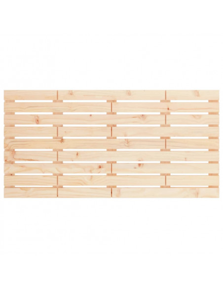 Testiera da Parete 141x3x63 cm in Legno Massello di Pino
