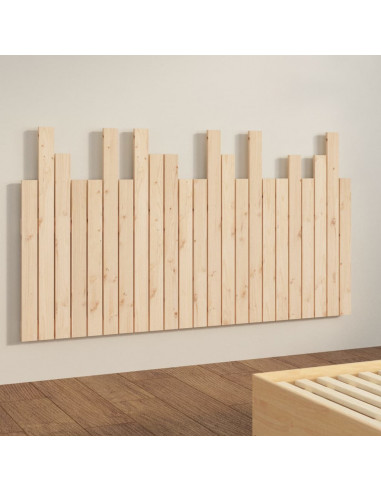 Testiera da Parete 146,5x3x80 cm in Legno Massello di Pino