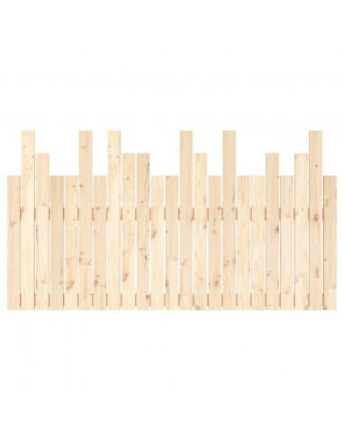 Testiera da Parete 146,5x3x80 cm in Legno Massello di Pino