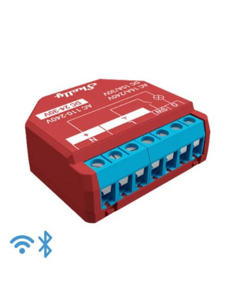 Shelly Plus 1PM - Smart Relay 16A AC/DC WiFi/BT + PM
