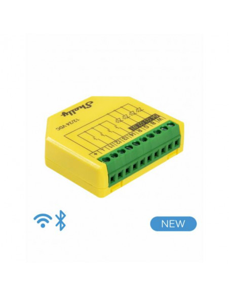 Shelly Plus RGBW PM Wireless Verde, Giallo
