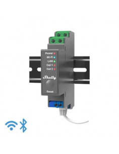Shelly Pro 2 - IP Smart Relay DIN 2ch. LAN/WiFi/BT