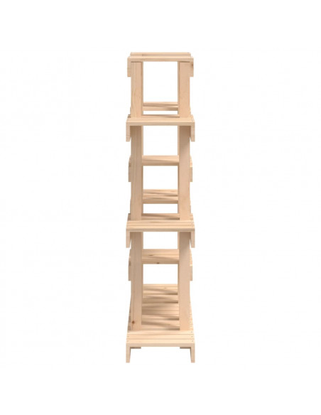 Supporto per Piante 104,5x25x109,5 cm in Legno Massello di Pino